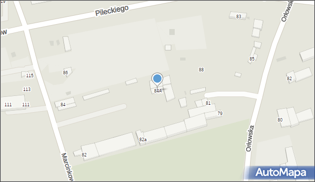 Inowrocław, Marcinkowskiego Karola, 84A, mapa Inowrocławia