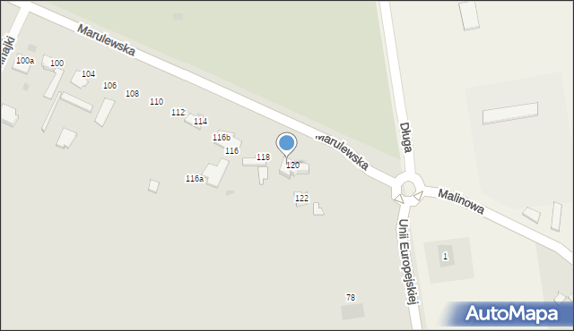 Inowrocław, Marulewska, 120a, mapa Inowrocławia