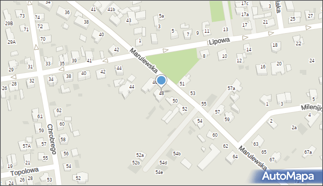 Inowrocław, Marulewska, 48, mapa Inowrocławia