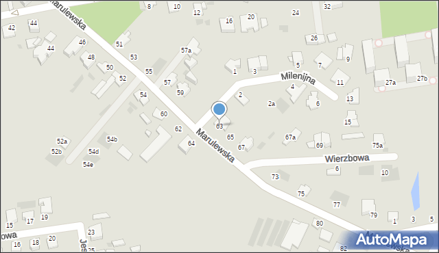 Inowrocław, Marulewska, 63, mapa Inowrocławia