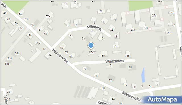 Inowrocław, Marulewska, 67a, mapa Inowrocławia