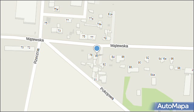 Inowrocław, Mątewska, 80, mapa Inowrocławia