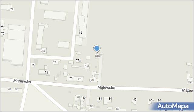 Inowrocław, Mątewska, 81a, mapa Inowrocławia