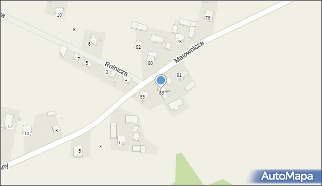 Iwanowice Dworskie, Malownicza, 83, mapa Iwanowice Dworskie