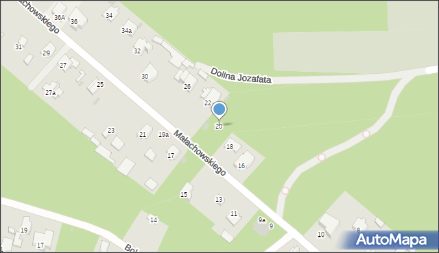 Izabelin B, Małachowskiego Stanisława, 20, mapa Izabelin B