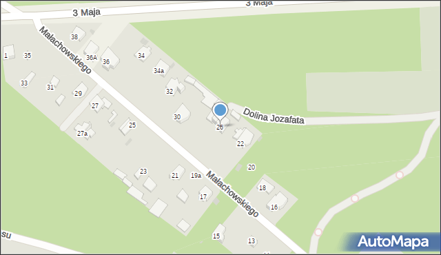 Izabelin B, Małachowskiego Stanisława, 26, mapa Izabelin B