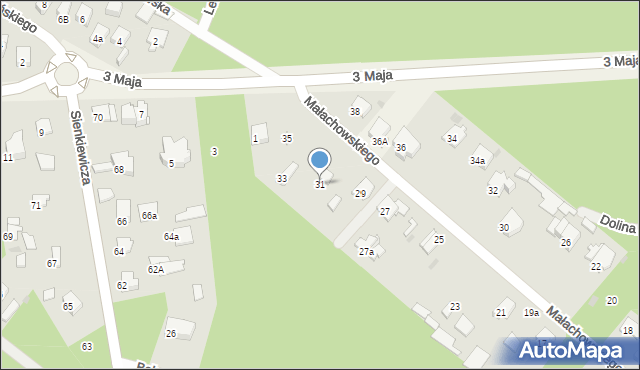 Izabelin B, Małachowskiego Stanisława, 31, mapa Izabelin B