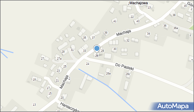 Jabłonka, Machaja Ferdynanda, ks., 26, mapa Jabłonka