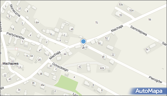 Jabłonka, Machaja Ferdynanda, ks., 46, mapa Jabłonka