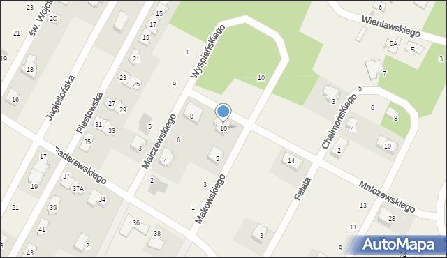 Jabłonna, Malczewskiego Jacka, 10, mapa Jabłonna