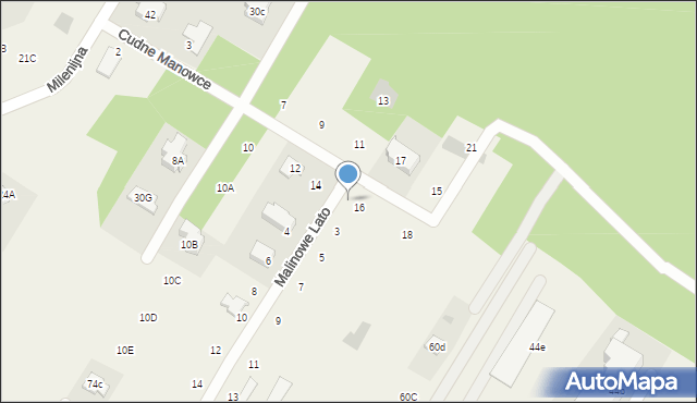 Jabłonna, Malinowe Lato, 1, mapa Jabłonna