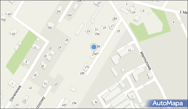 Jabłonna, Marmurowa, 17A, mapa Jabłonna