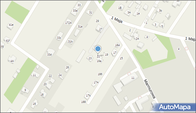 Jabłonna, Marmurowa, 21, mapa Jabłonna