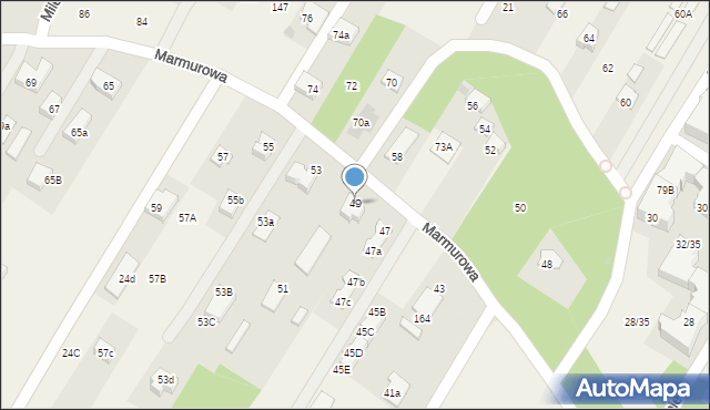 Jabłonna, Marmurowa, 49, mapa Jabłonna