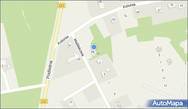 Jagatowo, Maślakowa, 1b, mapa Jagatowo