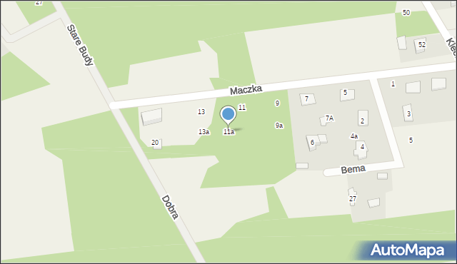 Jaktorów-Kolonia, Maczka Stanisława, gen., 11a, mapa Jaktorów-Kolonia