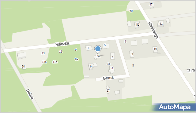 Jaktorów-Kolonia, Maczka Stanisława, gen., 7A, mapa Jaktorów-Kolonia