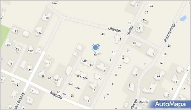 Janów, Maczka Stanisława, gen., 52, mapa Janów