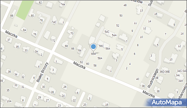 Janów, Maczka Stanisława, gen., 60A, mapa Janów