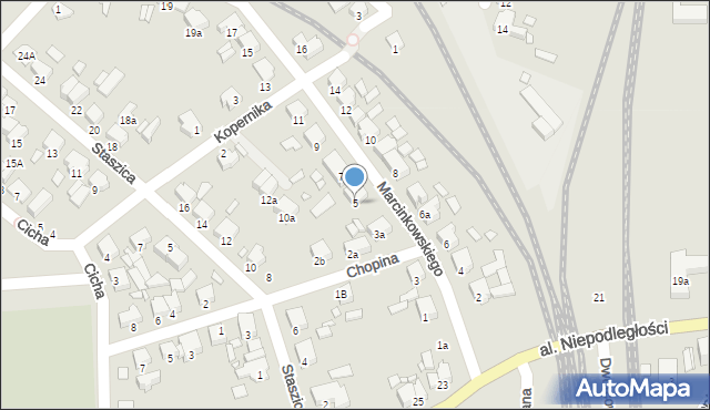 Jarocin, Marcinkowskiego Karola, 5, mapa Jarocin