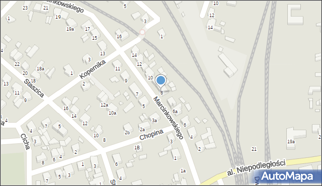 Jarocin, Marcinkowskiego Karola, 8, mapa Jarocin