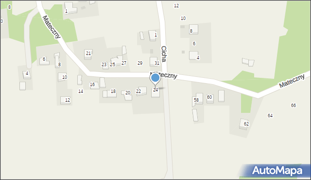 Jaśkowice, Mateczny, 24, mapa Jaśkowice