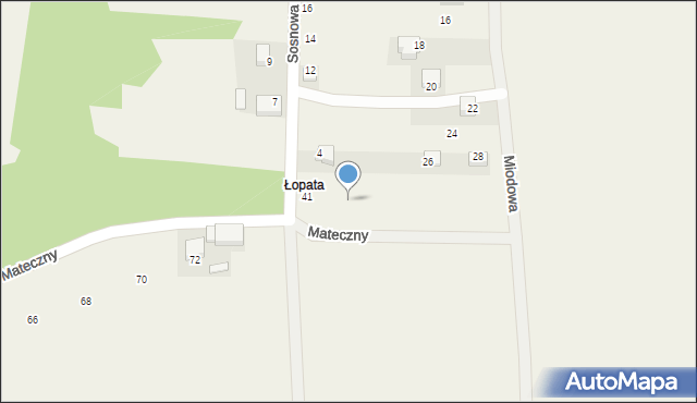 Jaśkowice, Mateczny, 45, mapa Jaśkowice