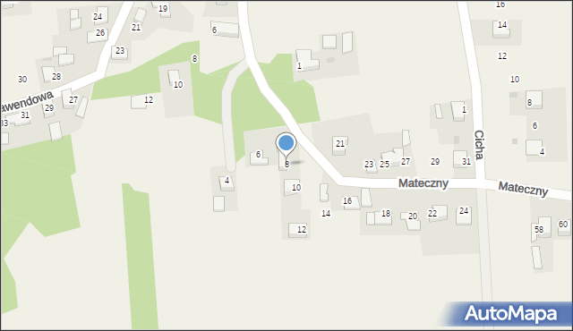 Jaśkowice, Mateczny, 8, mapa Jaśkowice