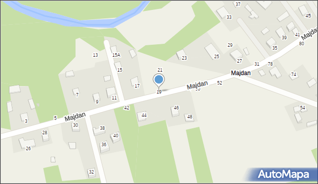 Jastkowice, Majdan, 19, mapa Jastkowice