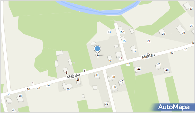 Jastkowice, Majdan, 7, mapa Jastkowice