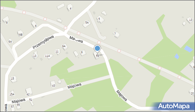 Jastrzębie-Zdrój, Majowa, 53, mapa Jastrzębie-Zdrój