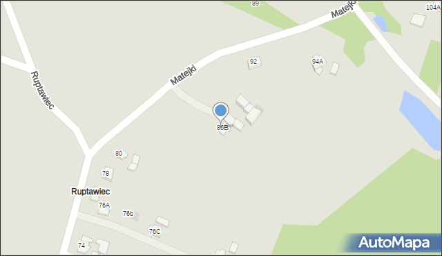 Jastrzębie-Zdrój, Matejki Jana, 86B, mapa Jastrzębie-Zdrój