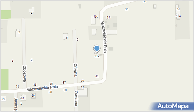 Jastrzębnik, Mazowieckie Pola, 41a, mapa Jastrzębnik