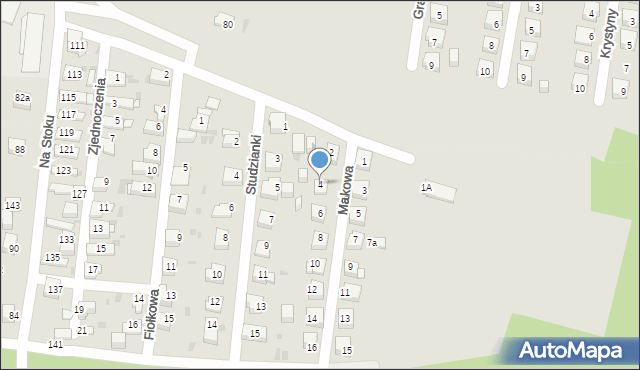 Jaworzno, Makowa, 4, mapa Jaworzno
