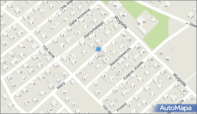 Jaworzno, Macy Józefa, 6, mapa Jaworzno