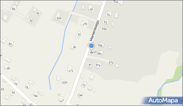 Jedlicze, Manierskiego Wincentego, 55, mapa Jedlicze