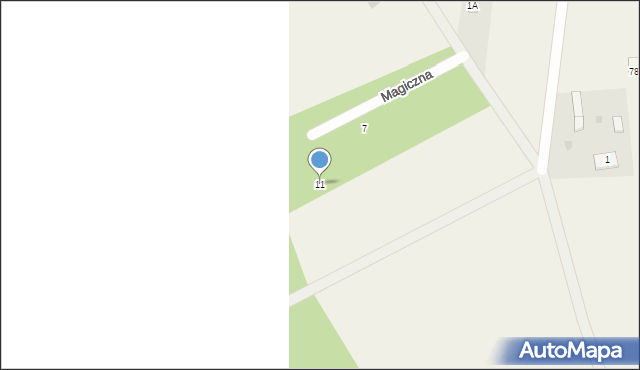 Jeglin, Magiczna, 11, mapa Jeglin