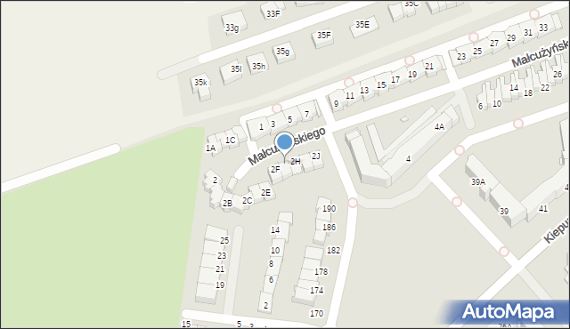 Jelenia Góra, Małcużyńskiego Witolda, 2G, mapa Jelenia Góra