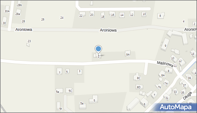 Jeżów Sudecki, Malinowa, 2, mapa Jeżów Sudecki