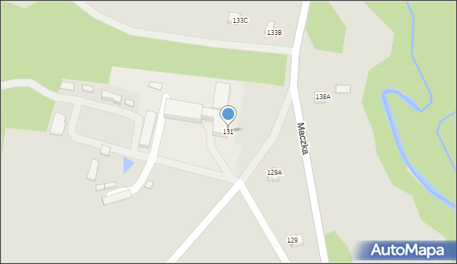 Jordanów, Maczka Stanisława, gen., 131, mapa Jordanów