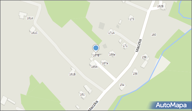 Jordanów, Maczka Stanisława, gen., 167B, mapa Jordanów