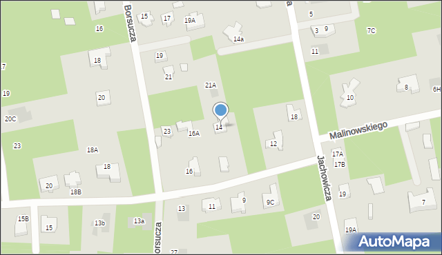 Józefów, Malinowskiego, ks., 14A, mapa Józefów