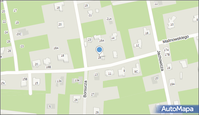 Józefów, Malinowskiego, ks., 16, mapa Józefów