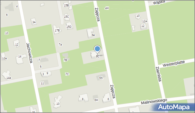 Józefów, Malinowskiego, ks., 6C, mapa Józefów