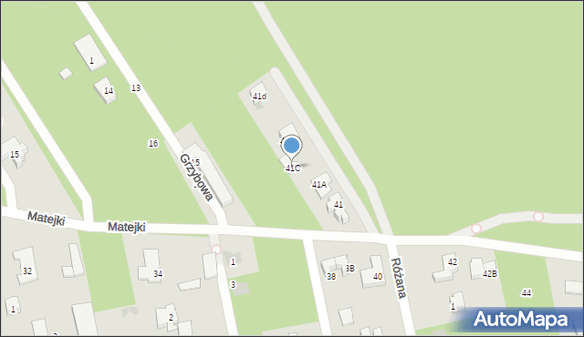 Józefów, Matejki Jana, 41C, mapa Józefów