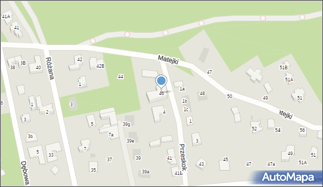 Józefów, Matejki Jana, 46, mapa Józefów