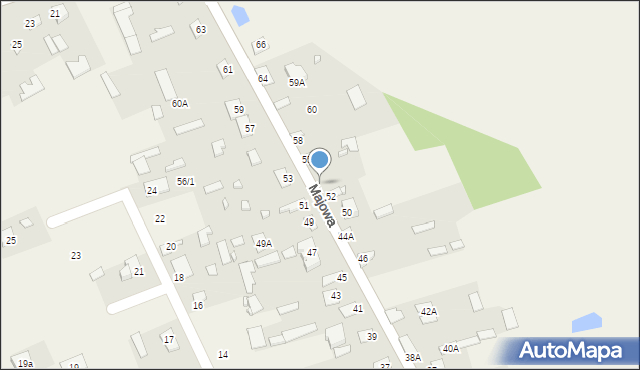 Juchnowiec Dolny, Majowa, 54, mapa Juchnowiec Dolny