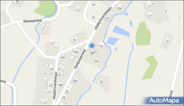 Jugów, Małachowskiego Stanisława, 33a, mapa Jugów