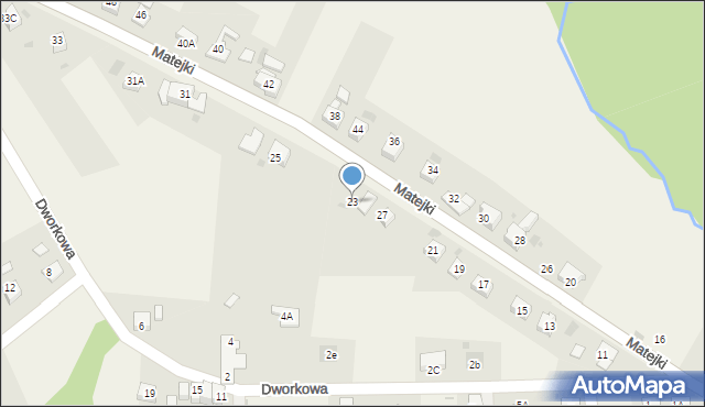 Kaczyce, Matejki Jana, 23, mapa Kaczyce