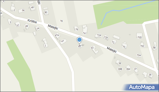 Kaczyce, Matejki Jana, 45, mapa Kaczyce